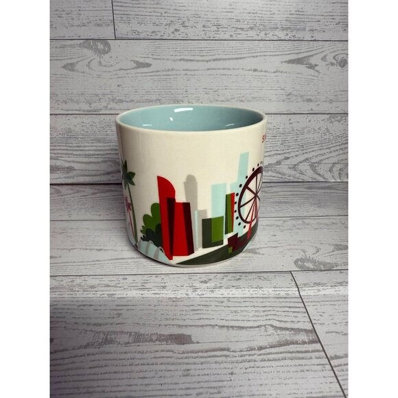 Starbucks 2018 Singapore Coffee Cup Mug 14oz You Are Here Collection - Picture 7 of 7